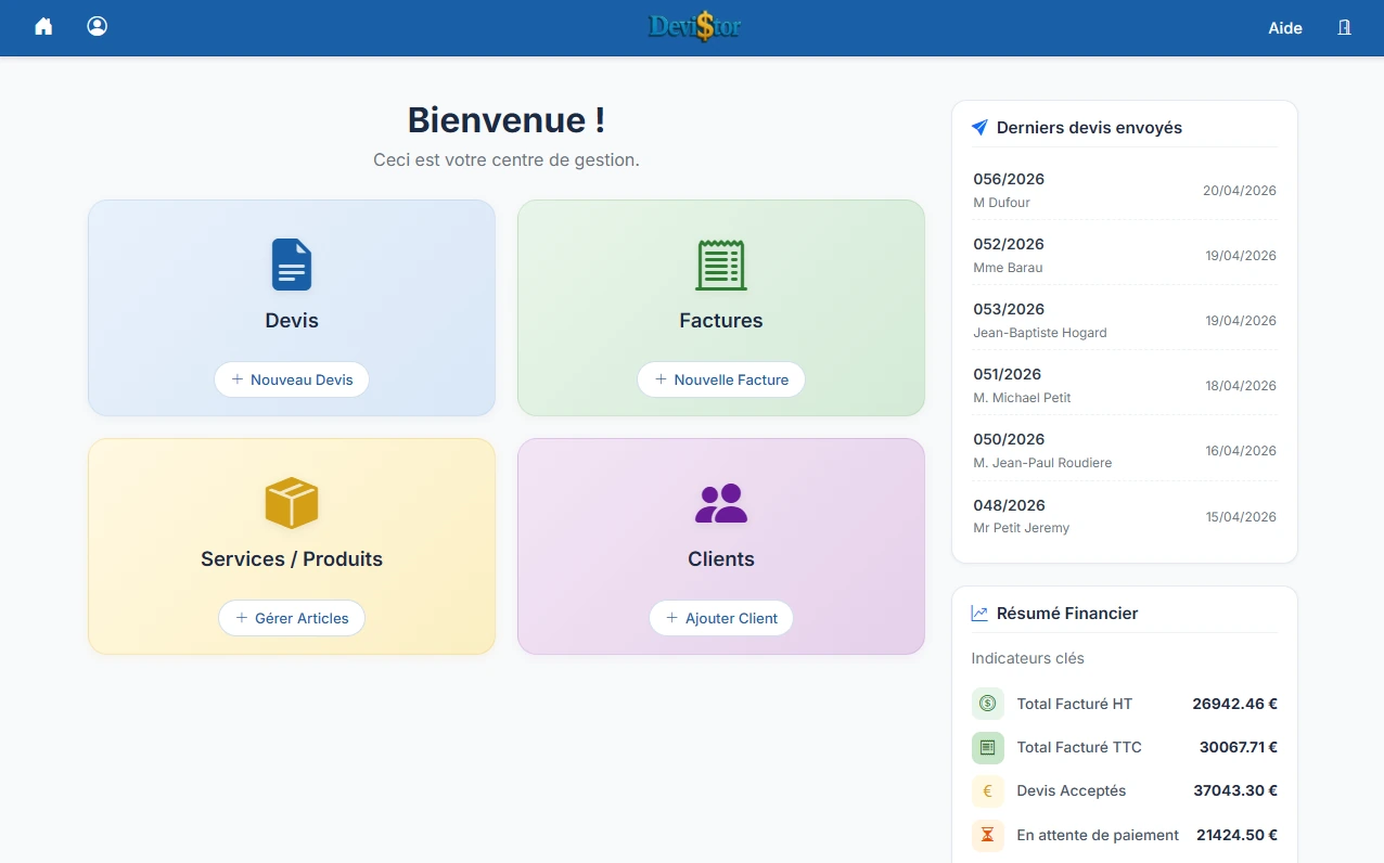 Interface DeviStor